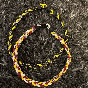 Braided Baseball necklaces